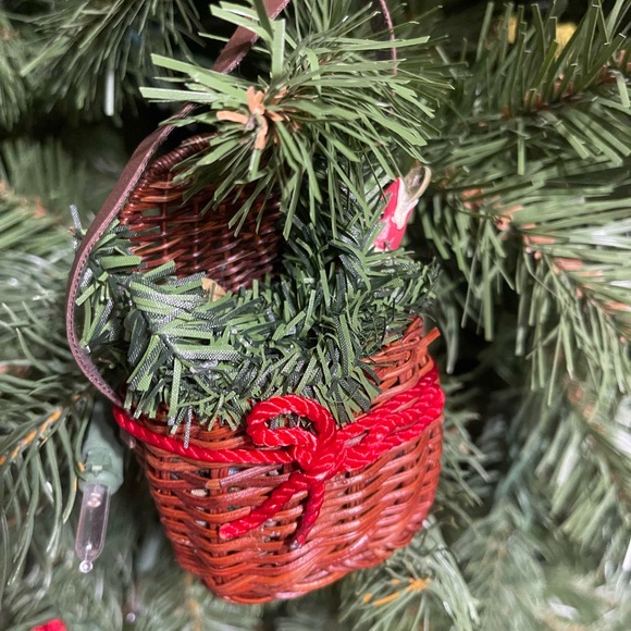Handcrafted Wicker Basket Ornament - Picture 3 of 3
